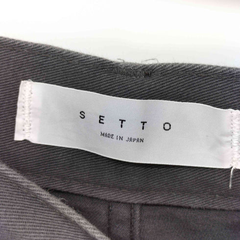 SETTO DOKONO PANTS ドコノパンツ タックワイドパンツ レディース JPN:M