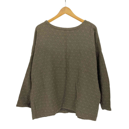 ビームス BEAMS fennica BLACK CRANE Quilted Boyfriend Pullover レディース JPN:XS