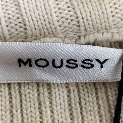 マウジー moussy ZIP UP INSIDE LINE ニット レディース FREE