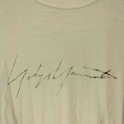 ワイスリー Y-3 M DISTRESSED SIGNATURE SS TEE オフホワイト ディストレス シグネチャー Tシャツ メンズ JPN:S
