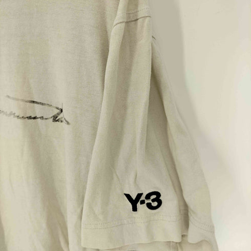 ワイスリー Y-3 M DISTRESSED SIGNATURE SS TEE オフホワイト ディストレス シグネチャー Tシャツ メンズ JPN:S