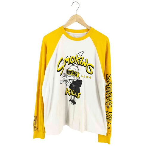エフアールツー FR2 SMOKING KILL ラグラン クルーネックTシャツ メンズ