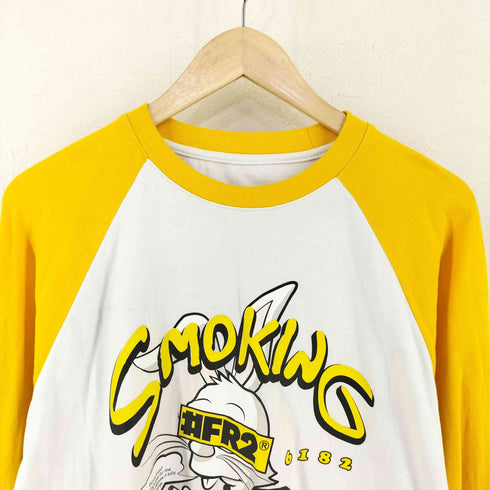 エフアールツー FR2 SMOKING KILL ラグラン クルーネックTシャツ メンズ