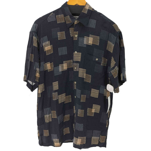 ピエールカルダン pierre cardin レーヨン 総柄 S/S シャツ メンズ JPN:M