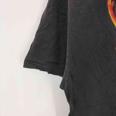 ハーレーダビッドソン HARLEY-DAVIDSON 00s USA製 Hanesボディ ファイヤーイーグル 両面プリントTシャツ スミクロ メンズ import:L