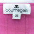 クレージュ courreges ロゴボタン コットン クルーネックカーディガン レディース JPN:38