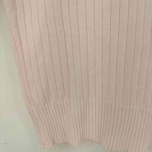 クレージュ courreges フェイクレイヤード コットンレーヨン ヘンリーネックニット 襟着脱可 レディース JPN:38