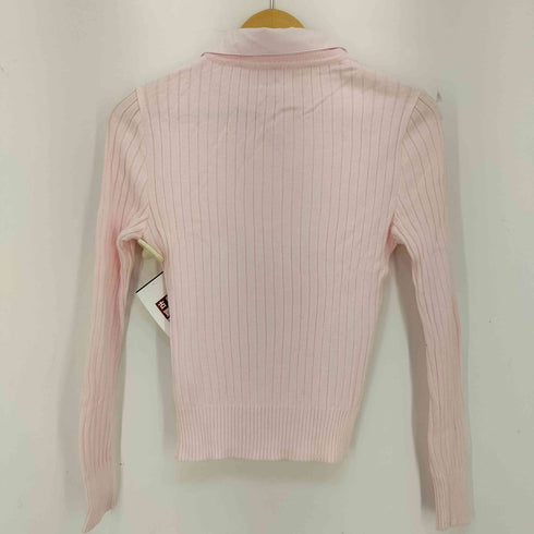 クレージュ courreges フェイクレイヤード コットンレーヨン ヘンリーネックニット 襟着脱可 レディース JPN:38
