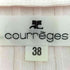 クレージュ courreges フェイクレイヤード コットンレーヨン ヘンリーネックニット 襟着脱可 レディース JPN:38