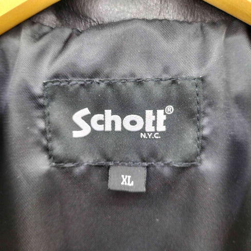 ショット Schott LEATHER SPORTS JACKET メンズ import:XL