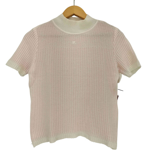 クレージュ courreges ハイネック 半袖ニット レディース JPN:9号