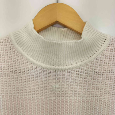 クレージュ courreges ハイネック 半袖ニット レディース JPN:9号