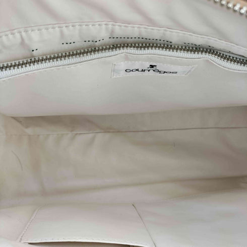 クレージュ courreges スエード スクエア ショルダーバッグ レディース