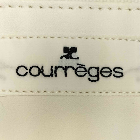 クレージュ courreges スエード スクエア ショルダーバッグ レディース