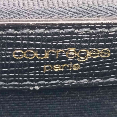 クレージュ courreges ゴールド ロゴチャーム ショルダーバッグ レディース