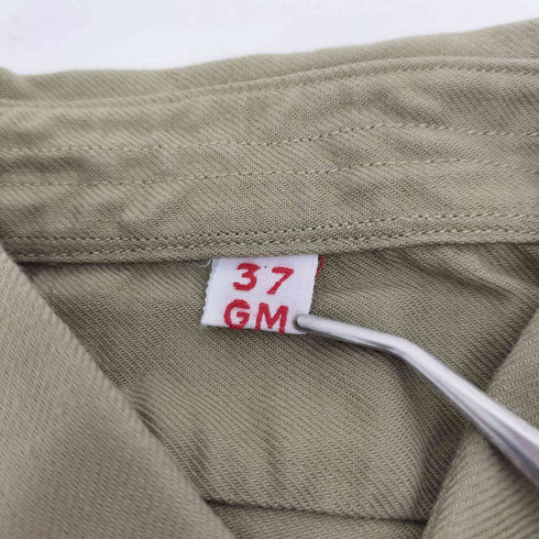 フレンチアーミー FRENCH ARMY 60S SEVRE-VENDEE CERIZAY 短襟 L/S シャツ 67年製 メンズ 37GM