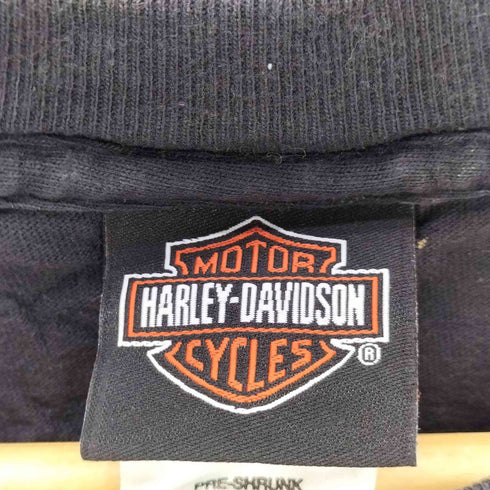 ハーレーダビッドソン HARLEY-DAVIDSON 00s USA製 Hanesボディ V-Rod サンダー 両面プリントTシャツ コピーライト2001 メンズ import:L