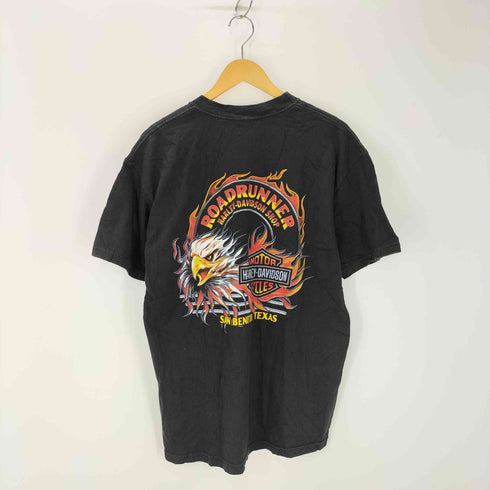 ハーレーダビッドソン HARLEY-DAVIDSON 00s USA製 Hanesボディ スカルロゴ 両面プリントTシャツ コピーライト2007 メンズ import:L