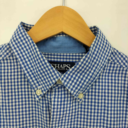 チャップスラルフローレン CHAPS RALPH LAUREN EASY CARE エンブレム刺繍 ギンガムチェック B.D L/S シャツ メンズ import:S