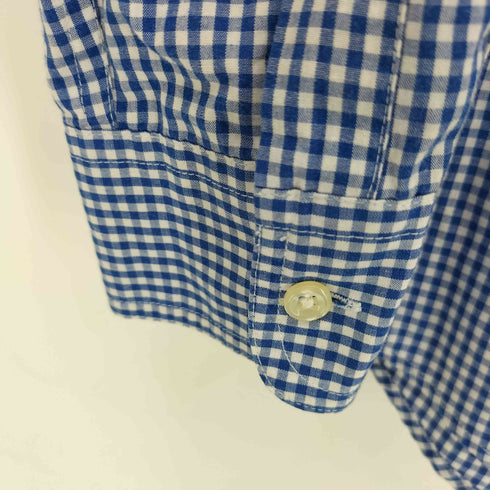 チャップスラルフローレン CHAPS RALPH LAUREN EASY CARE エンブレム刺繍 ギンガムチェック B.D L/S シャツ メンズ import:S