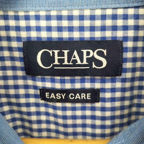 チャップスラルフローレン CHAPS RALPH LAUREN EASY CARE エンブレム刺繍 ギンガムチェック B.D L/S シャツ メンズ import:S