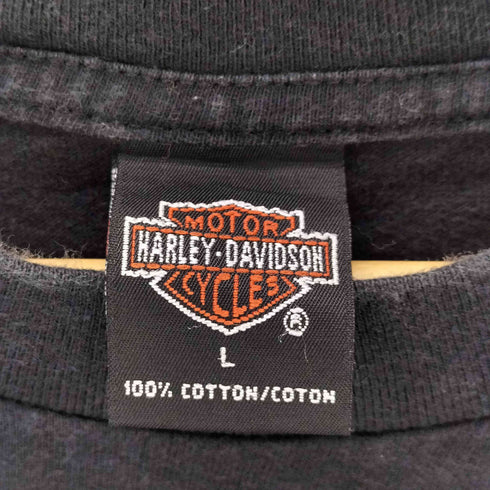 ハーレーダビッドソン HARLEY-DAVIDSON USA製 STUBBS 両面プリントTシャツ メンズ import:L