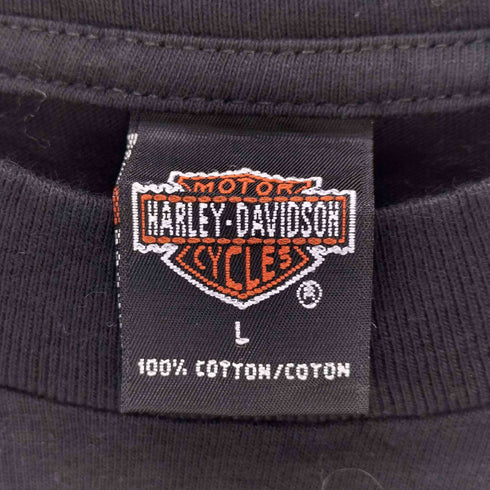 ハーレーダビッドソン HARLEY-DAVIDSON 90s グラフィックプリント 両面プリントTシャツ コピーライト1999 メンズ import:L