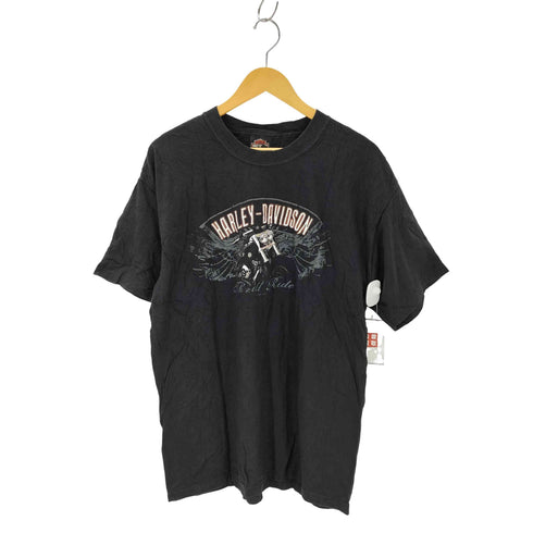 ハーレーダビッドソン HARLEY-DAVIDSON 00s USA製 Hanesボディ 両面プリントTシャツ コピーライト2009 メンズ import:L