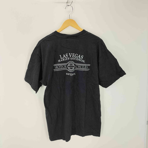 ハーレーダビッドソン HARLEY-DAVIDSON 00s USA製 Hanesボディ 両面プリントTシャツ コピーライト2009 メンズ import:L