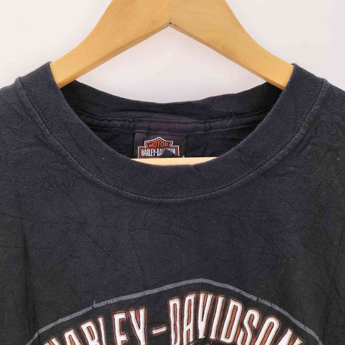 ハーレーダビッドソン HARLEY-DAVIDSON 00s USA製 Hanesボディ 両面プリントTシャツ コピーライト2009 メンズ import:L