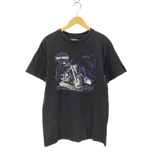 ハーレーダビッドソン HARLEY-DAVIDSON 90s USA製 フレイム ウルフ 両面プリントTシャツ コピーライト1999 メンズ import:L