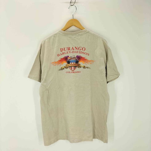 ハーレーダビッドソン HARLEY-DAVIDSON USA製 イーグルロゴ 両面プリントTシャツ メンズ import:L