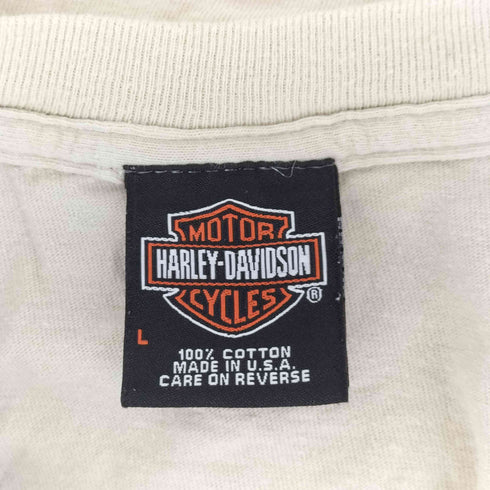 ハーレーダビッドソン HARLEY-DAVIDSON USA製 イーグルロゴ 両面プリントTシャツ メンズ import:L