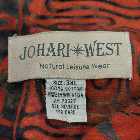 JOHARI WEST 総柄アロハシャツ メンズ 3XL