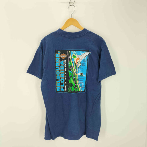ハーレーダビッドソン HARLEY-DAVIDSON 00s USA製 イーグルロゴ 両面プリントTシャツ コピーライト2000 メンズ import:L