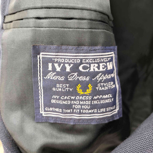 アイビークルー IVY CREW メキシコ製 2B 金ボタン 紺ブレザー メンズ