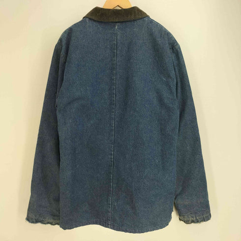 ウォールズ WALLS 70S 裏地ストライプ柄ブランケット 襟コーデュロイ デニムカバーオール ハンティングジャケット メンズ