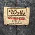 ウォールズ WALLS 70S 裏地ストライプ柄ブランケット 襟コーデュロイ デニムカバーオール ハンティングジャケット メンズ