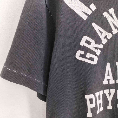 チャンピオン Champion 復刻 ランタグ 目付き 袖シングルステッチ 3段 プリント 半袖 カレッジ Tシャツ メンズ import:L