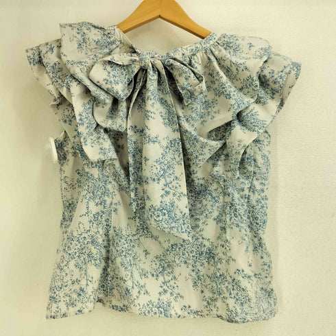 マジェスティックレゴン MAJESTIC LEGON バックリボンバルーンフリルブラウス レディース JPN:M