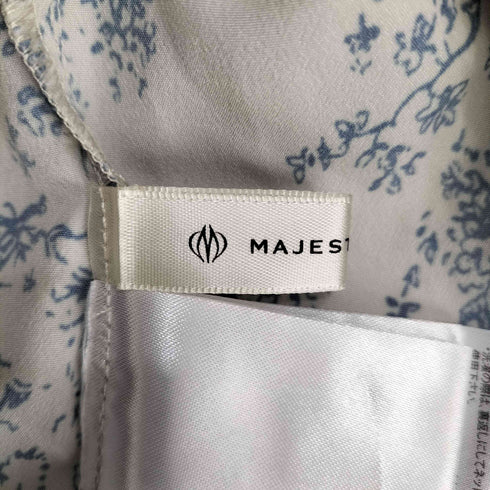 マジェスティックレゴン MAJESTIC LEGON バックリボンバルーンフリルブラウス レディース JPN:M