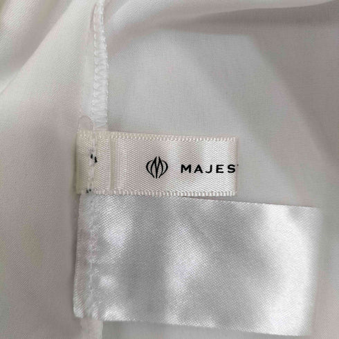 マジェスティックレゴン MAJESTIC LEGON バックリボンバルーンフリルブラウス レディース JPN:M