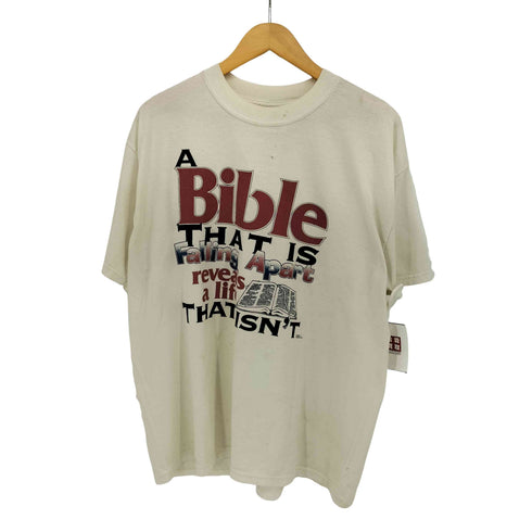 ギルダン GILDAN 00s A Bible メッセージプリント クルーネックTシャツ メンズ import:XL