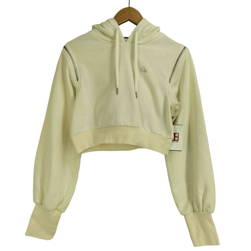 pomme d'amour rhinestone zip hoodie ラインストーン クロップドジップパーカー レディース ONE SIZE
