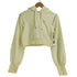 pomme d'amour rhinestone zip hoodie ラインストーン クロップドジップパーカー レディース ONE SIZE