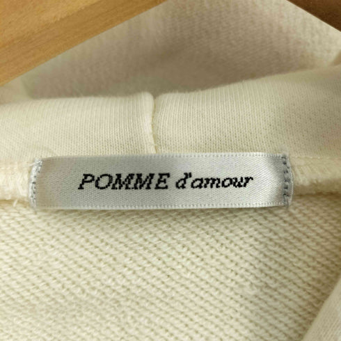 pomme d'amour rhinestone zip hoodie ラインストーン クロップドジップパーカー レディース ONE SIZE