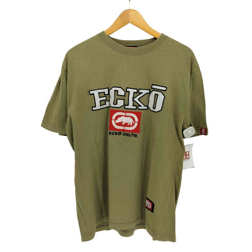 エコーアンリミテッド ECKO UNLTD 90-2000s ロゴパッチ クルーネックTシャツ メンズ import:L