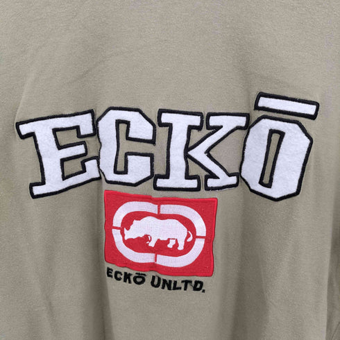 エコーアンリミテッド ECKO UNLTD 90-2000s ロゴパッチ クルーネックTシャツ メンズ import:L