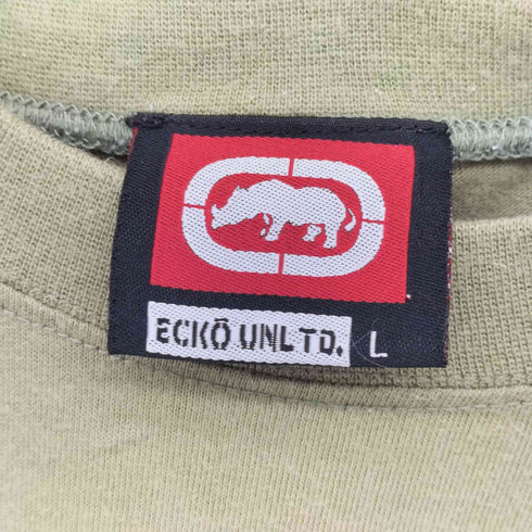 エコーアンリミテッド ECKO UNLTD 90-2000s ロゴパッチ クルーネックTシャツ メンズ import:L