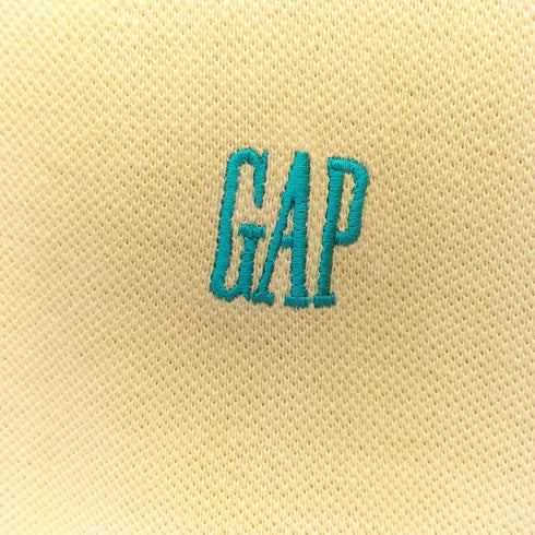 ギャップ Gap 90s OLD ロゴ刺繍 鹿の子ポロシャツ メンズ import:M